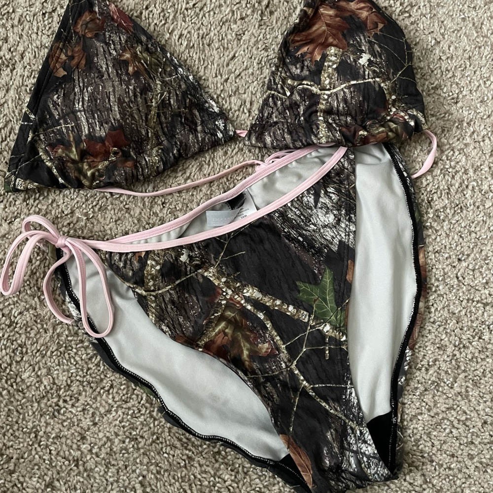 Camo/Pink Swim Suit